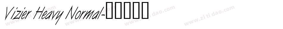 Vizier Heavy Normal字体转换
